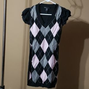 Pink, black and gray sweater